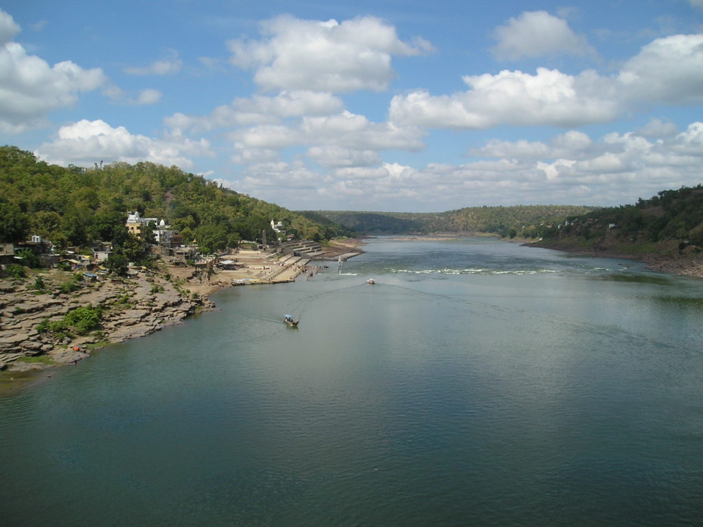 Narmada River, Omkareshwar , Madhya Pradesh, India